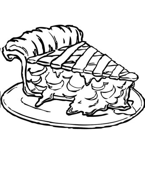 Apple Pie Coloring Page at GetDrawings | Free download