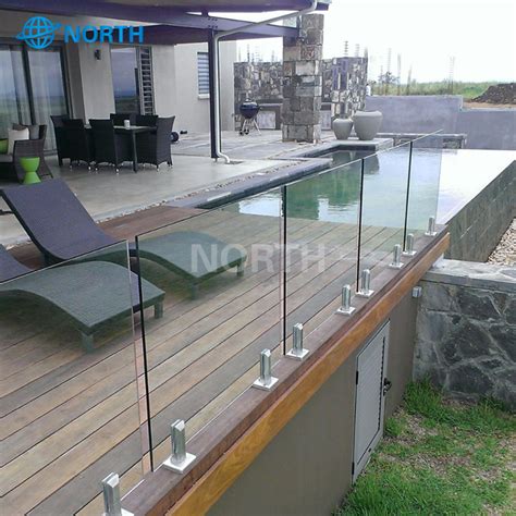 Modern Safety Tempered Glass Balustrade Clear Glass Railing for Balcony ...