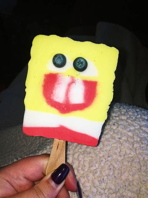 Spongebob popsicle | Popsicle recipes, Popsicles, Desserts