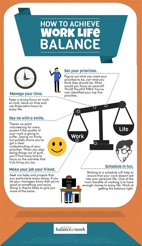 Top Tips to Achieve Work Life Balance [INFOGRAPHIC] - Learnist.org