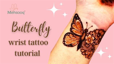 Trending Unique Butterfly Henna Tattoo Design | Stylish Mehendi Tattoo ...