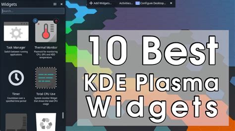 10 Best KDE Plasma Widgets and Extensions | Linux - YouTube