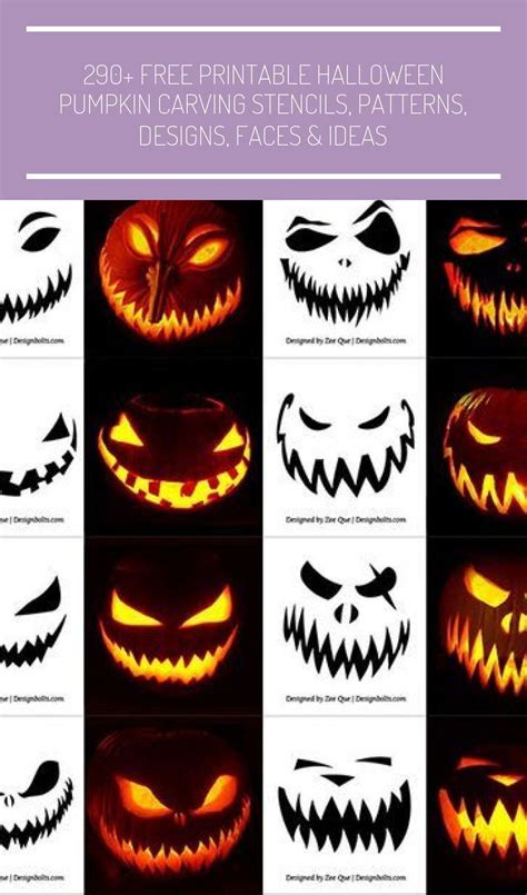 290+ Free Printable Halloween #pumpkincarvingideastemplatesfree... Free ...