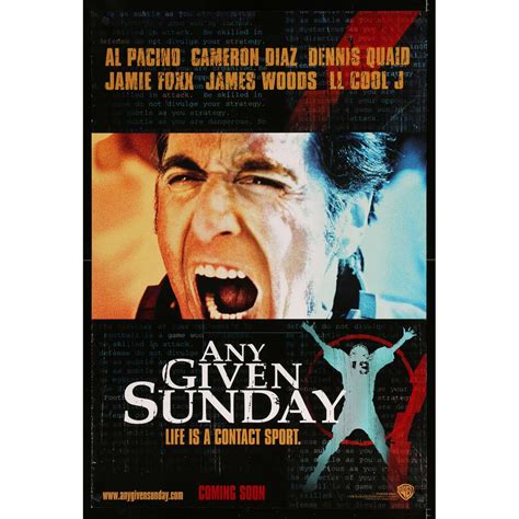 ANY GIVEN Sunday US Movie Poster - 27x40 in. - 1999