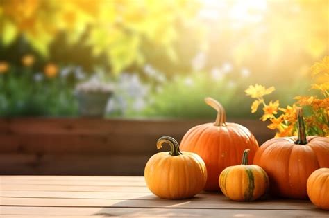 Free AI Image | Pumpkins arrangement outdoors