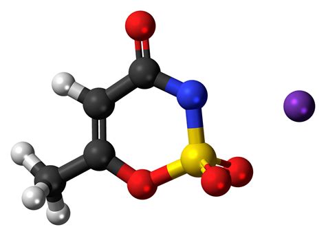 Acesulfame potassium,sweetener,molecule,structure,model - free image ...