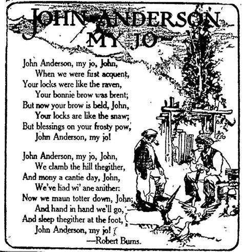 John Anderson My Jo, Burns | Robert burns, Love poems, Poems