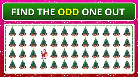 Find the Odd One Out - Christmas edition - YouTube