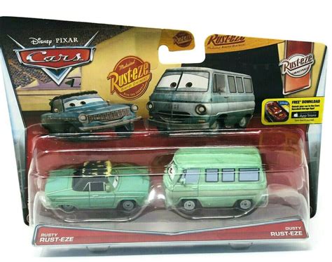 Disney Pixar Diecast Car Rusty and Dusty Rust-Eze 2 Pack 1:55 Scale ...