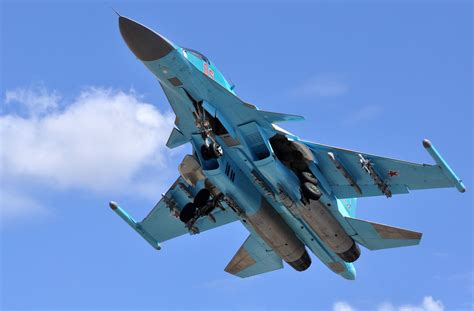 Download Jet Fighter Military Sukhoi Su-34 4k Ultra HD Wallpaper