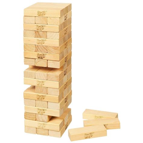 Jenga Classic Block Stacking Board Game for Kids and Family Ages 6 and ...