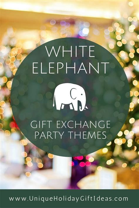 Elephant party theme, White elephant party, White elephant gifts