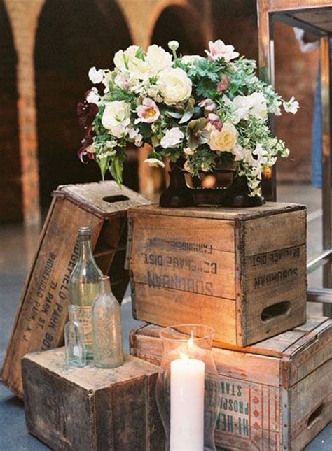 20 Great Ideas To Use Wooden Crates At Rustic Weddings | Tulle ...