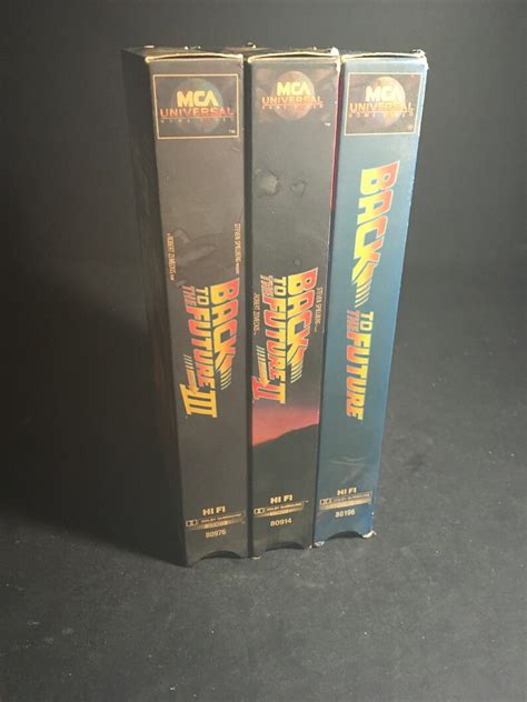 Back to the Future VHS Trilogy Tapes Used - Etsy