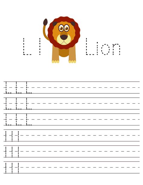 Letter L Printable Worksheet