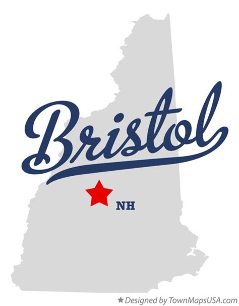 Map of Bristol, NH, New Hampshire