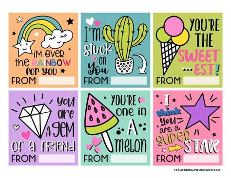 Free Printable Valentine Cards for Kids - California Unpublished