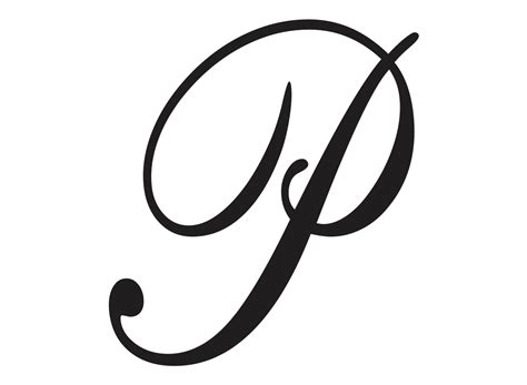 How To Draw A Letter P In Cursive Cursive Writing Letter P K5 | Images ...