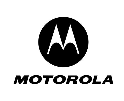 Motorola Brand Logo Phone Symbol With Name Black Design Usa Mobile ...