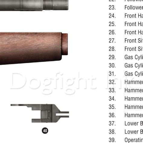 M1 Garand Parts Diagram