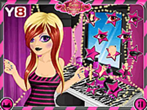 Nerdy to Emo Makeover Game - Play online at Y8.com