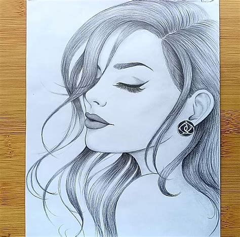 Draw a girl || Face Drawing || Pencil Sketch. : r/drawing