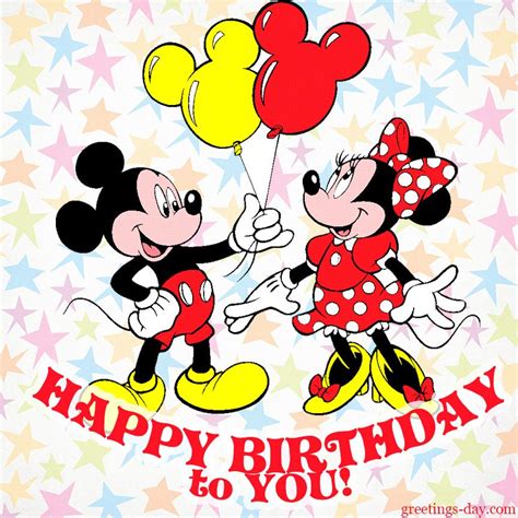 Happy Birthday – Free Birthday eCards Disney Mickey Mouse, Clipart ...