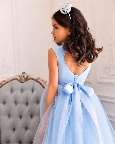 Light Blue Flower Girl Dress, Flower Girl Dress Tulle, Junior ...