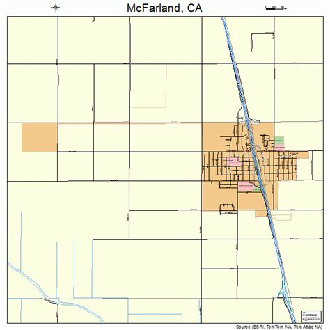 McFarland California Street Map 0644826