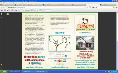 Quincy's Deli Menu, Menu for Quincy's Deli, Five Points, San Antonio ...