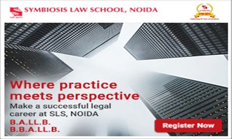 Admission Notification: Symbiosis Law School, Noida (U.P.)