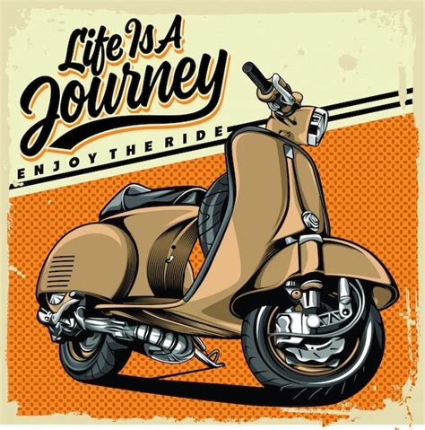 Premium Vector | Life Is A Journey in 2024 | Retro poster, Vintage ...