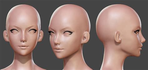 Head reference | Art contest, Anime head, Zbrush