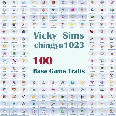 The Sims 4 The 100 Base Game Traits Pack V1 1.90.375 Download on ...