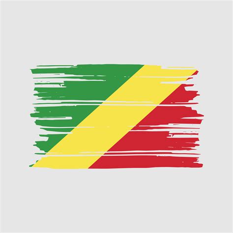 Congo Flag Brush Vector. National Flag Design 11428888 Vector Art at ...