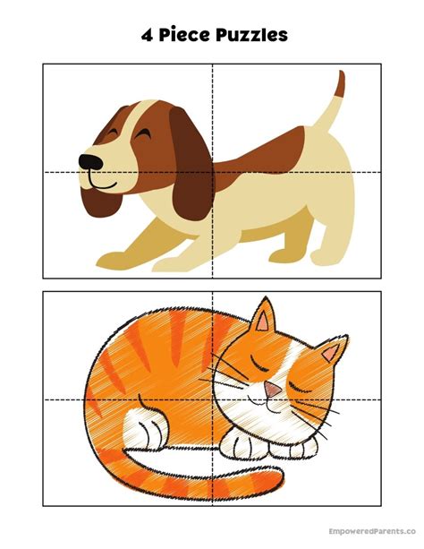 28 Printable Puzzles for Toddlers and Preschoolers (PDF) - Empowered ...