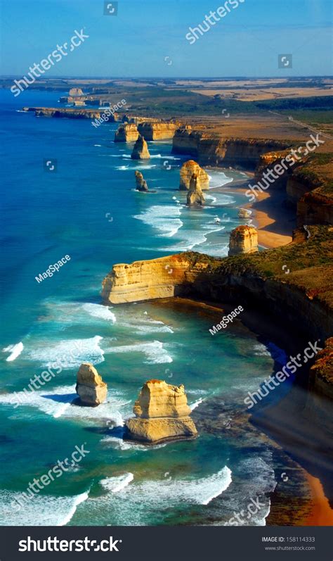 Aerial View On Twelve Apostles Great Stock Photo 158114333 | Shutterstock