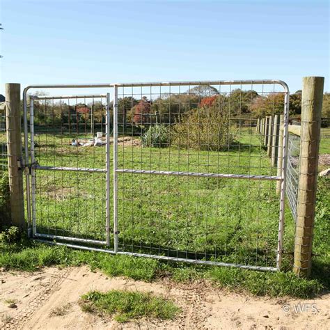 74" x 12' Heavy Duty 4x4" Mesh Gate with 4' Walk-Thru Gate