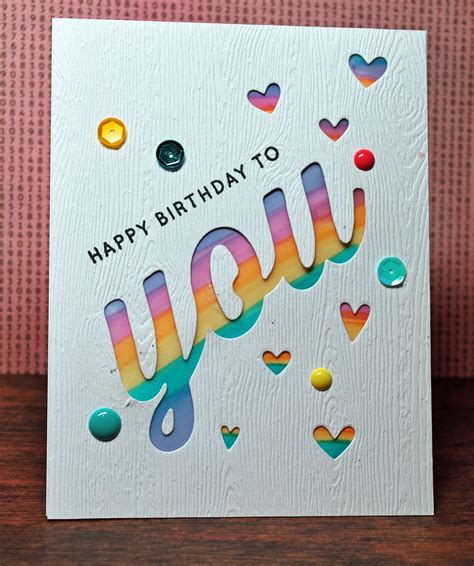 Shiny Tin Foil » Blog Archive » Big YOU Happy Birthday Card