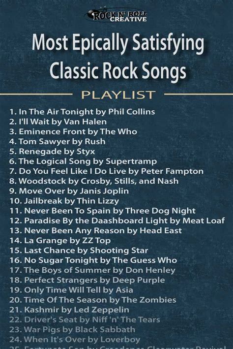 A must-enjoy rock music playlist that will satisfy every classic rock ...