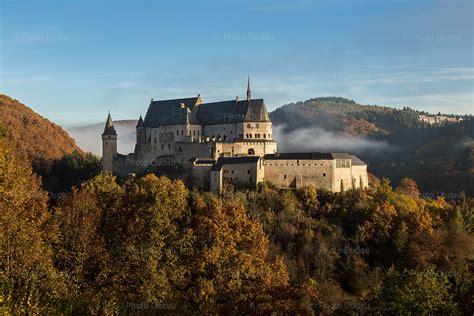 Vianden Castle in autumn – Stock Images Luxembourg