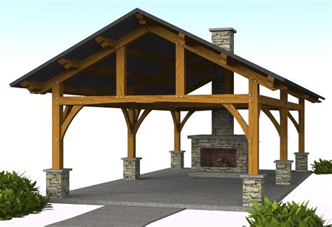 Vandever Pavilion Plan - Timber Frame Design | 16' x 30'