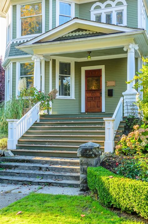 Front Entrance Steps to Houses