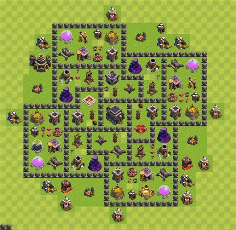 Clash Of Clans Town Hall 9 Layout