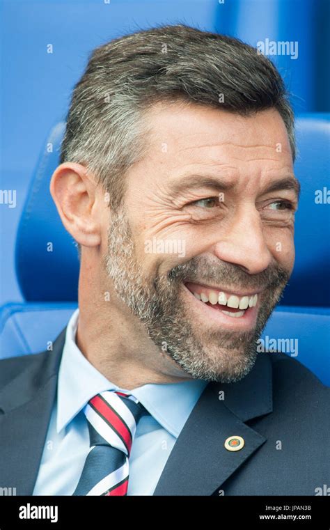 Rangers FC manager Pedro Caixinha in the dugout Picture Dean Atkins ...