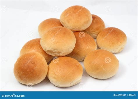 Soft white bread roll stock image. Image of tasty, brown - 44759595