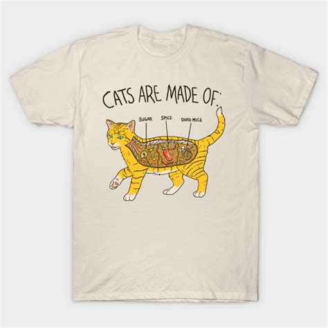 Cat Anatomy - Cats - T-Shirt | TeePublic