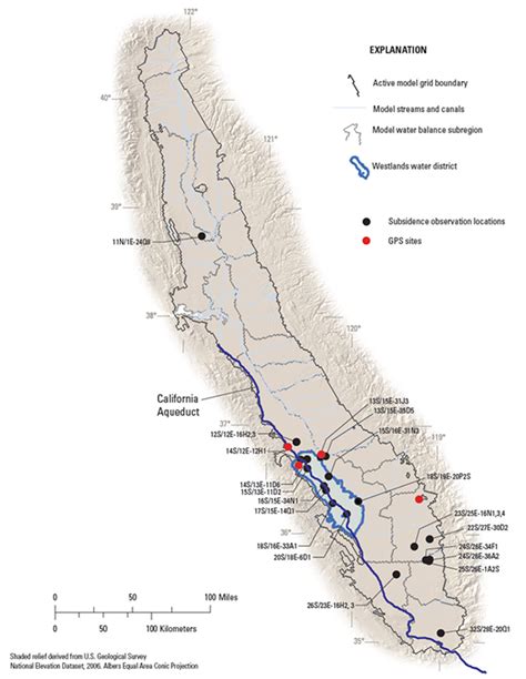 California Aqueduct Subsidence | USGS California Water Science Center