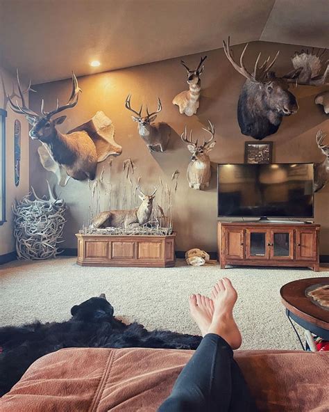 Pin by Nick Dial on barndominium | Hunting decor living room, Ranch ...