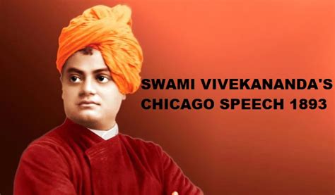 Swami Vivekananda Chicago Speech 1893: Iconic quotes at the Parliament ...